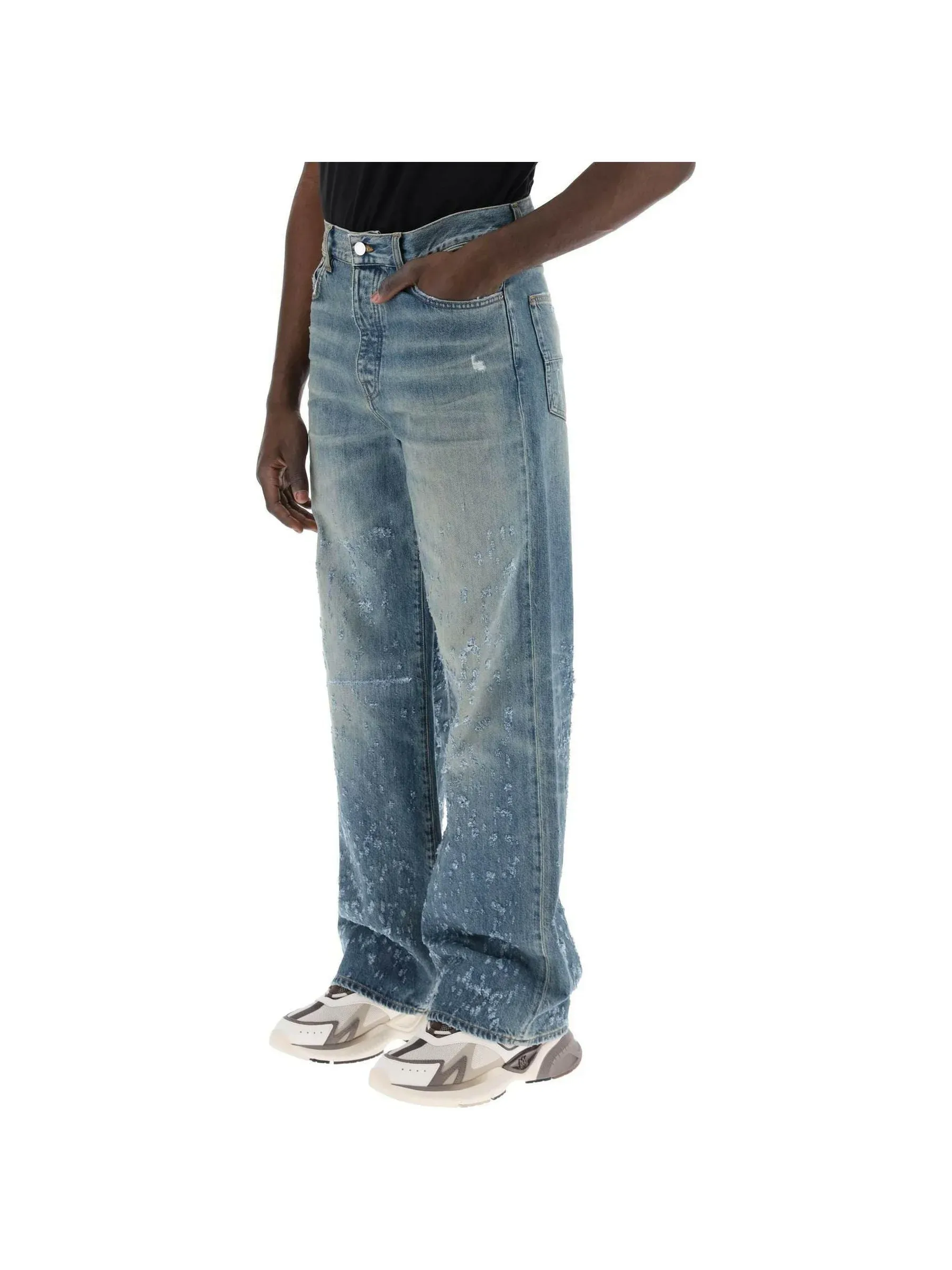 Baggy Shotgun Distressed Jeans