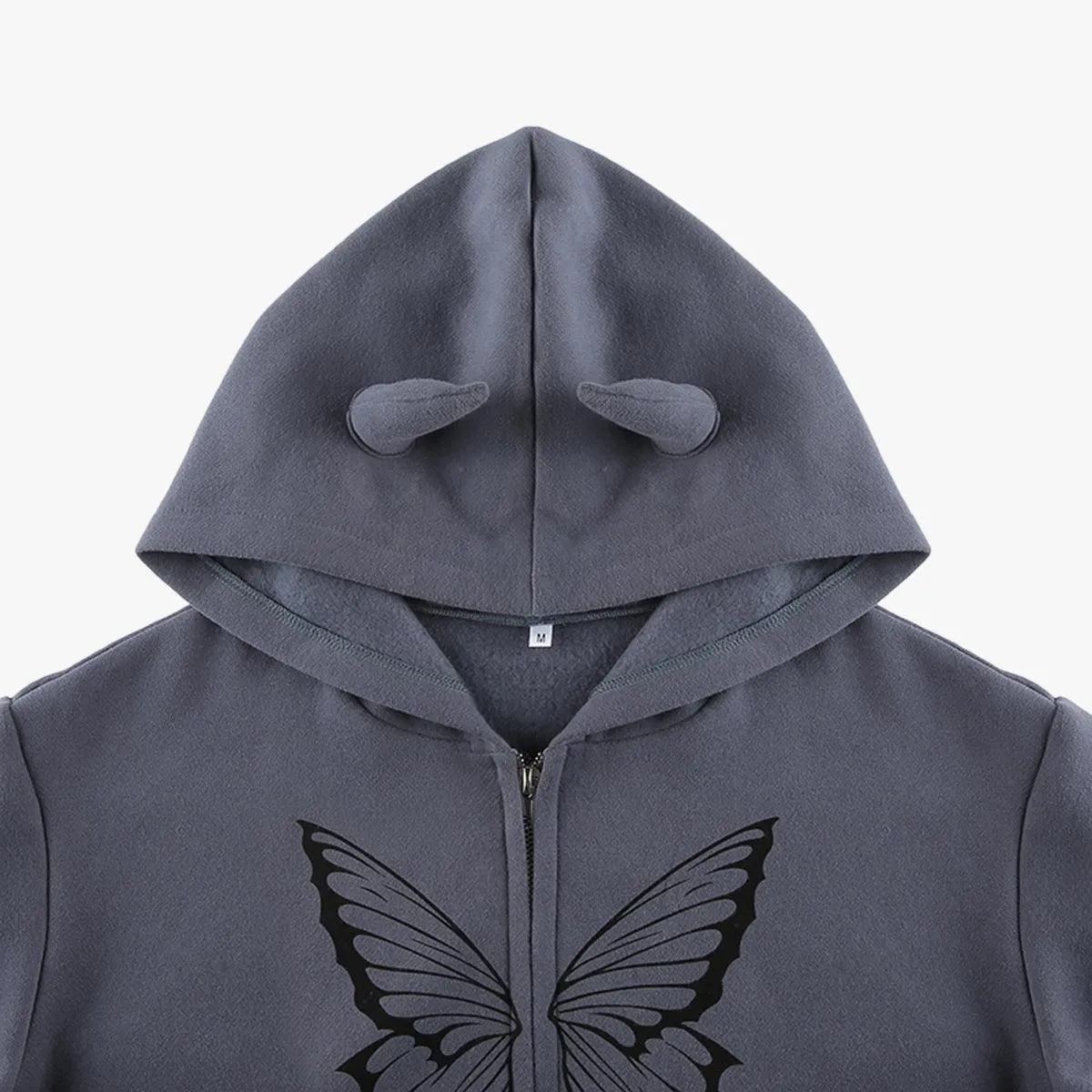 Butterfly Aesthetic Horned Hoodie
