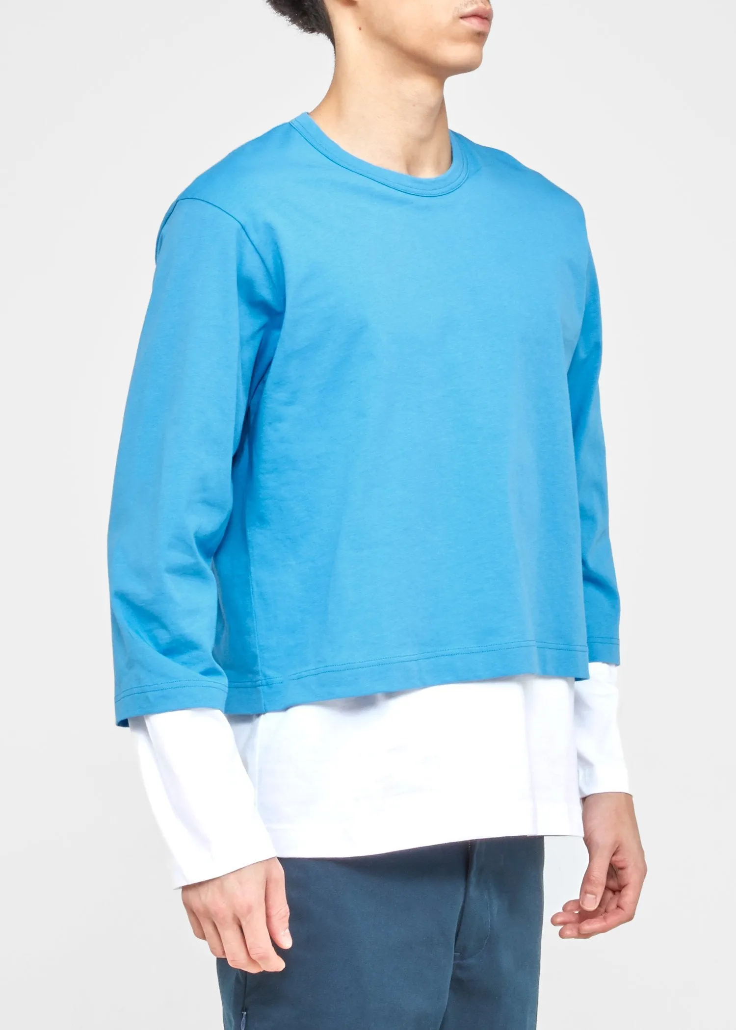 COMME DES GARÇONS SHIRT: LS TEE [BLUE]