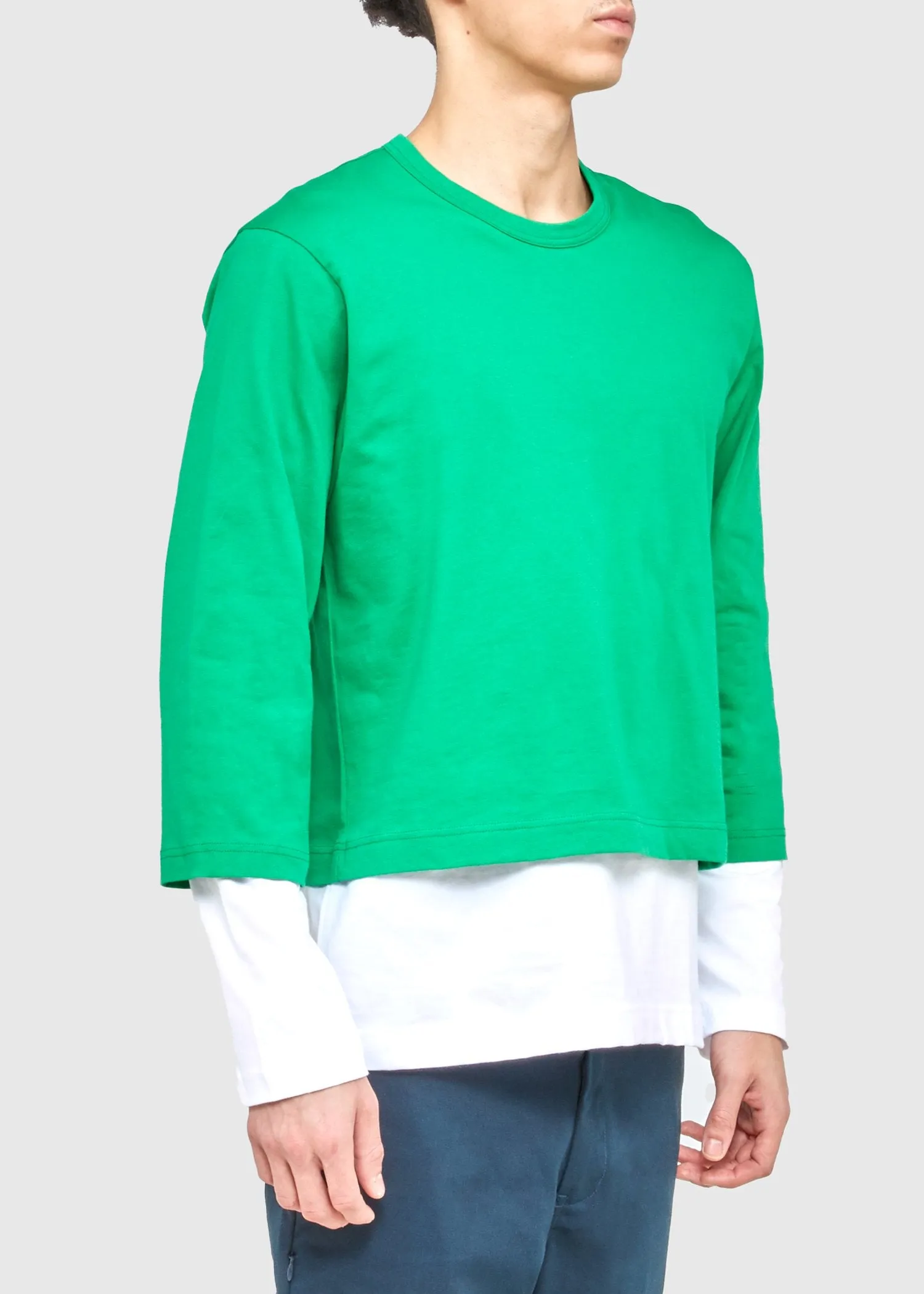 COMME DES GARÇONS SHIRT: LS TEE [GREEN]