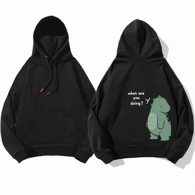 Dinosaur couple hoodie