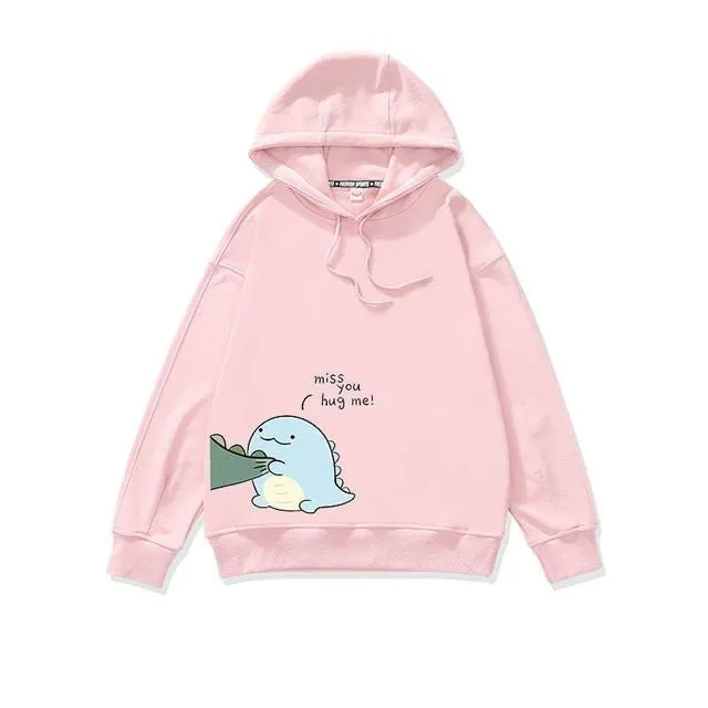 Dinosaur couple hoodie