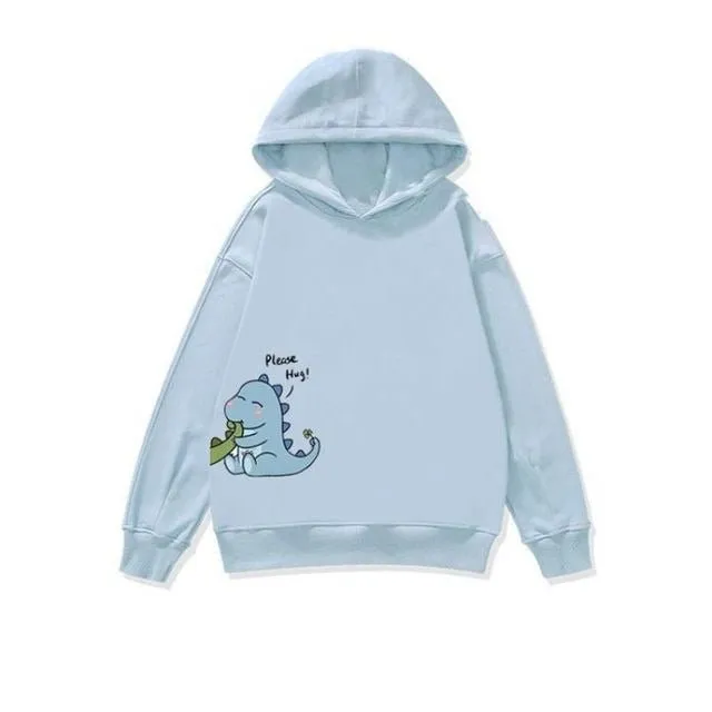 Dinosaur couple hoodie