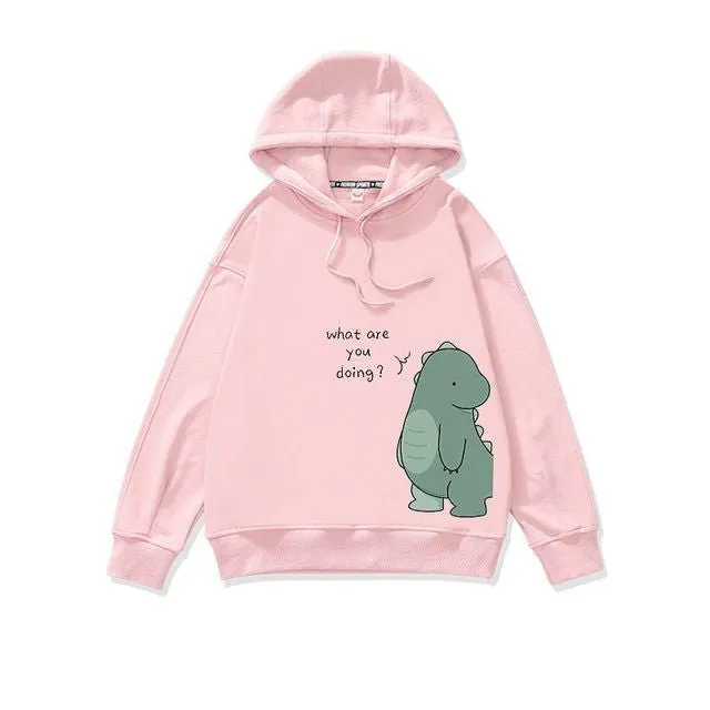 Dinosaur couple hoodie