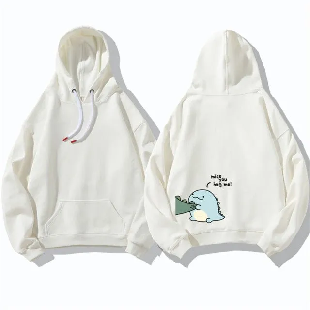 Dinosaur couple hoodie