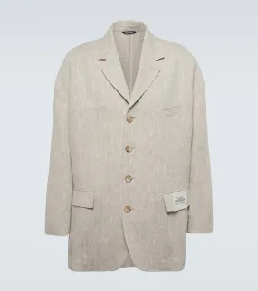 Dolce&Gabbana Single-breasted linen blazer