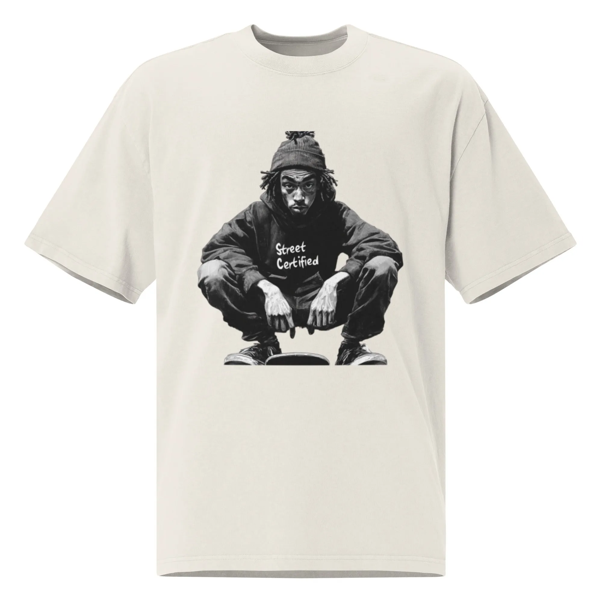 DUO MODERN "Street Certified" Oversized Faded T-Shirt