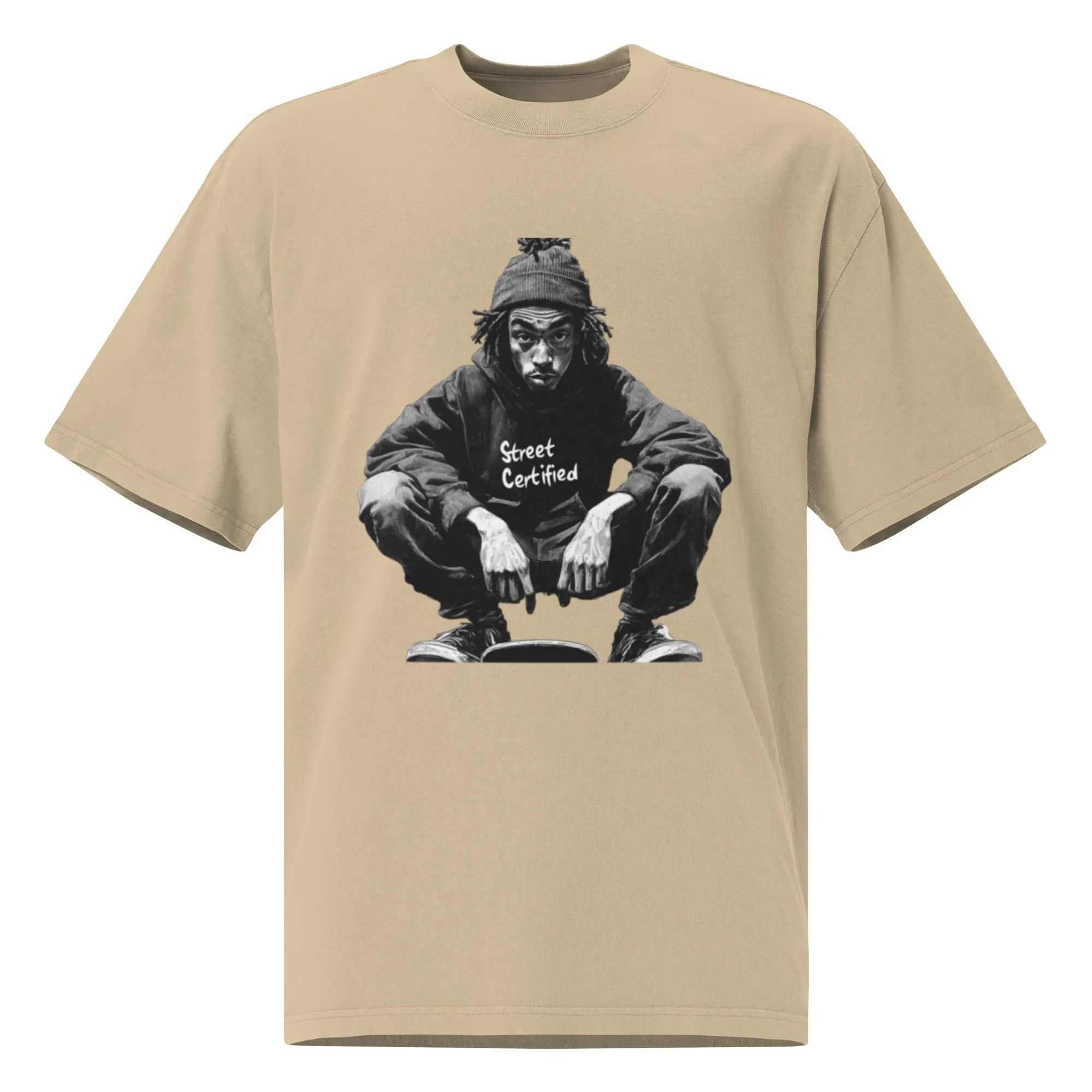 DUO MODERN "Street Certified" Oversized Faded T-Shirt
