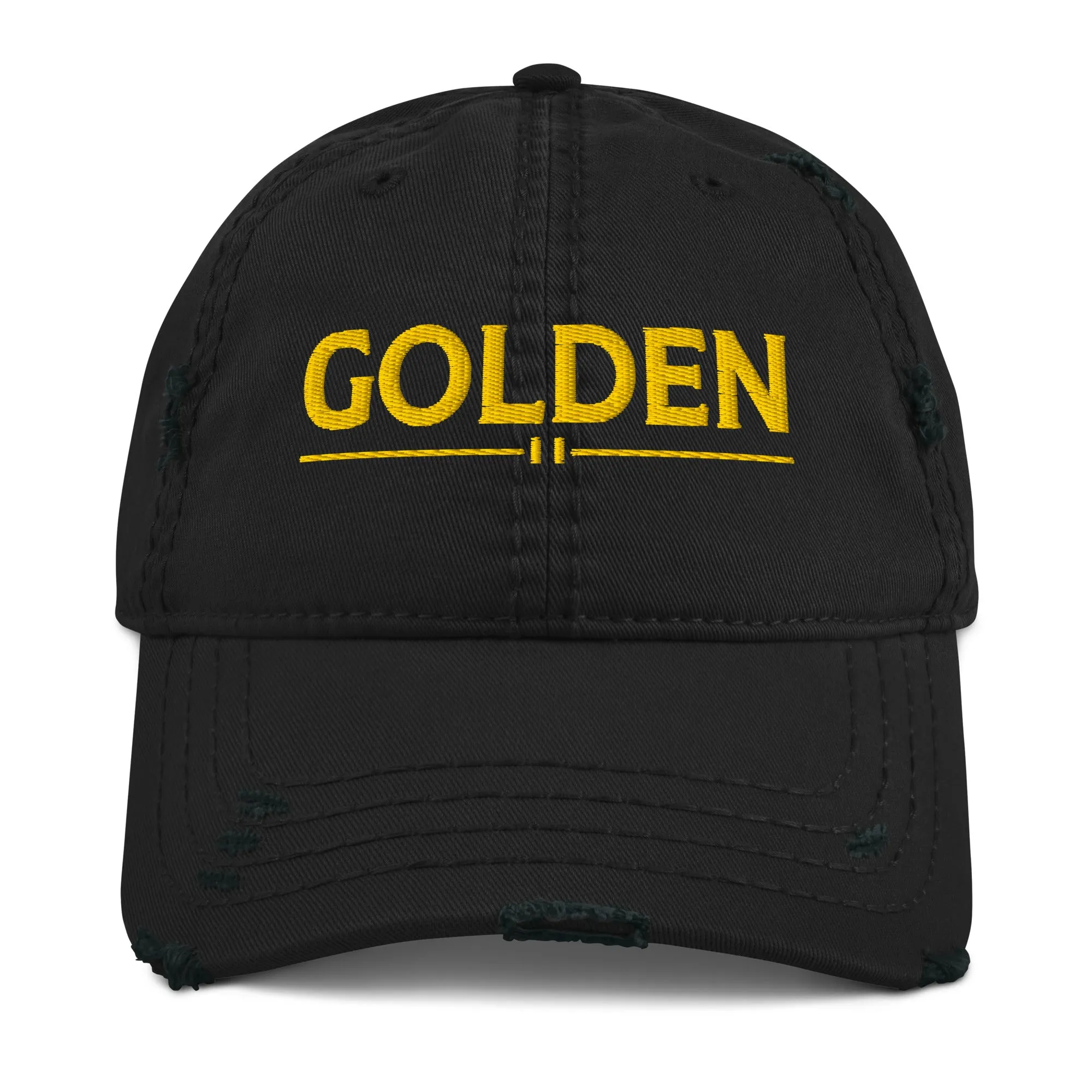 GOLDEN Distressed Dad Hat