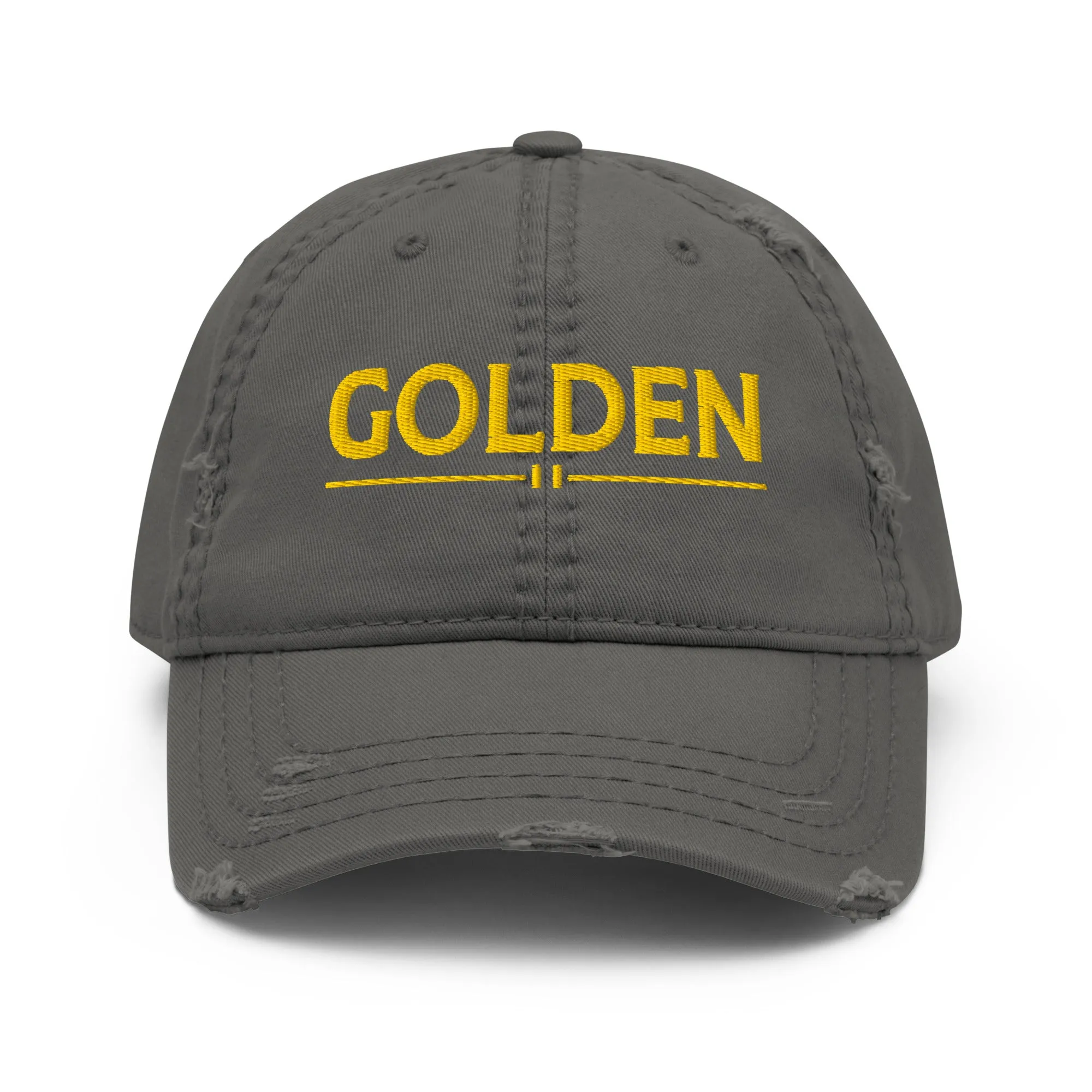 GOLDEN Distressed Dad Hat