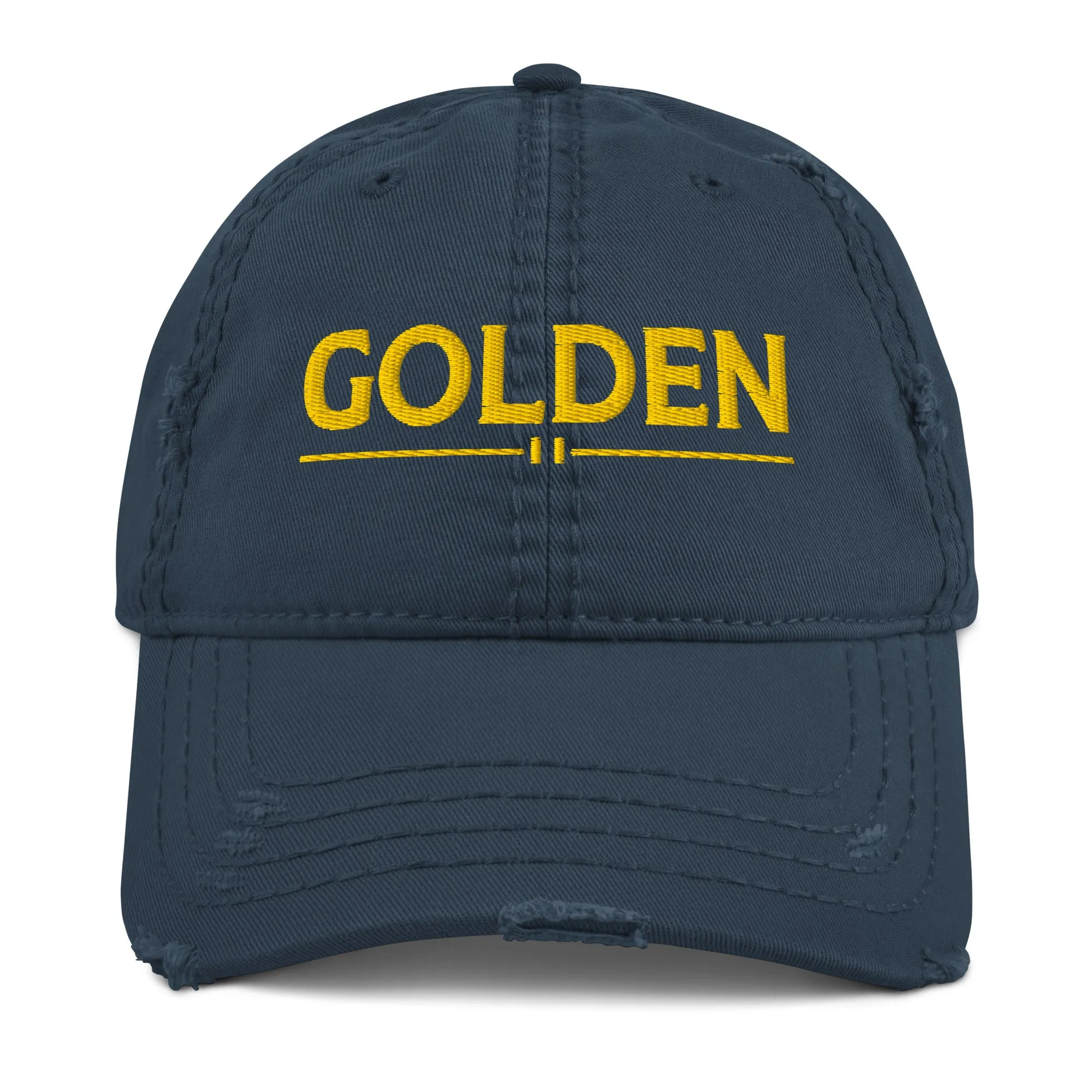 GOLDEN Distressed Dad Hat