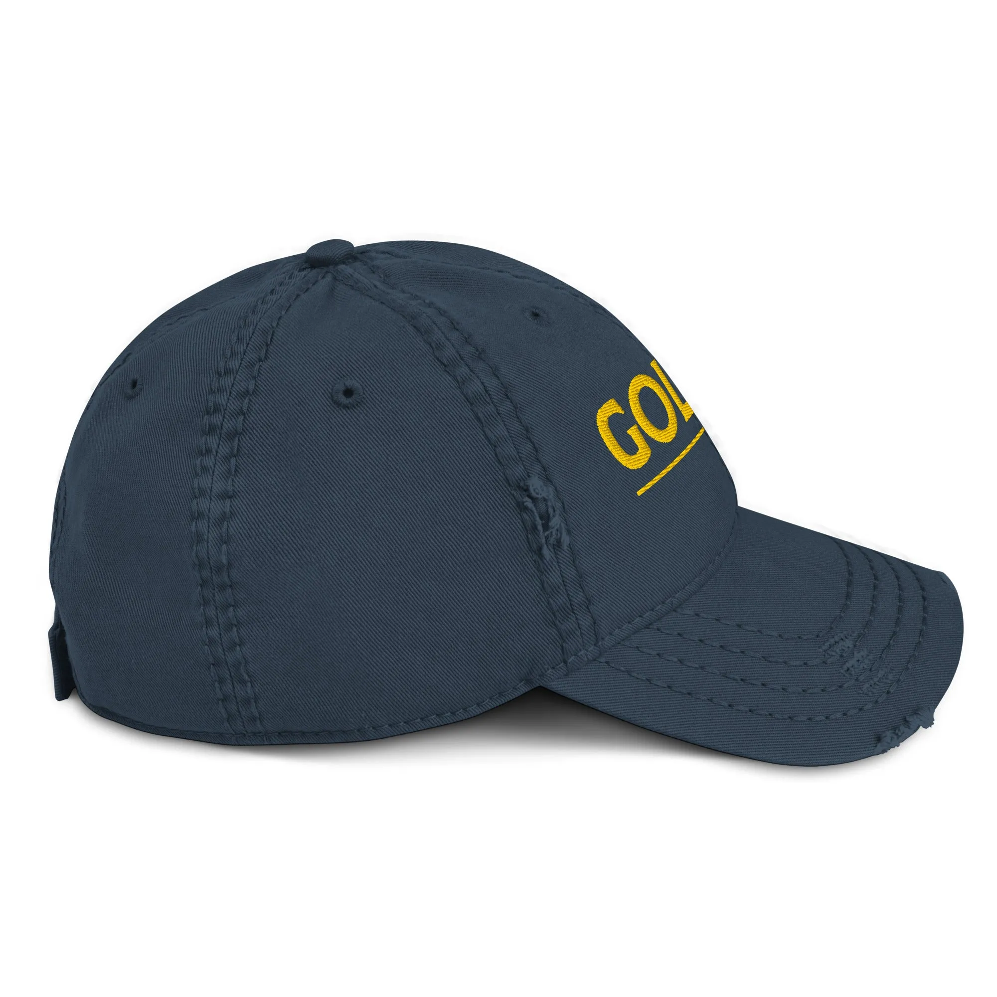 GOLDEN Distressed Dad Hat
