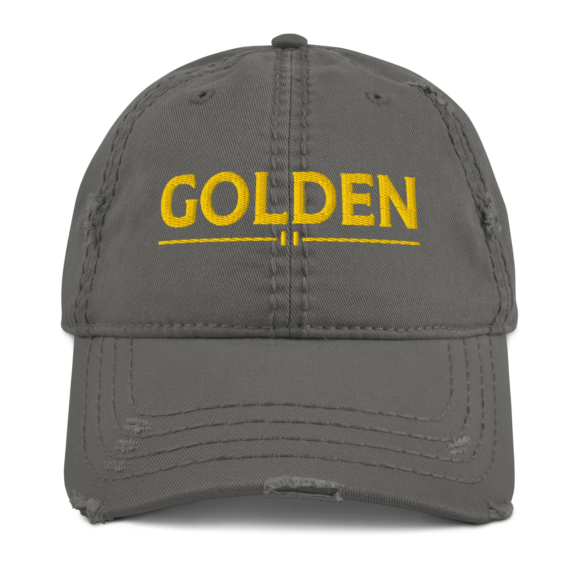 GOLDEN Distressed Dad Hat