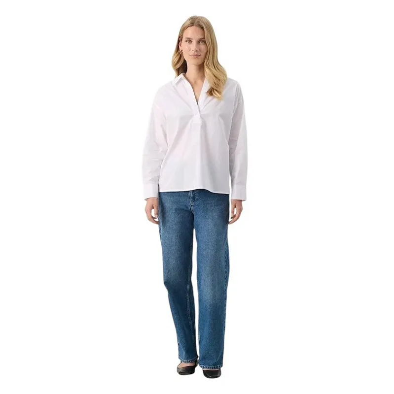 Lynne Cotton Shirt Bright White