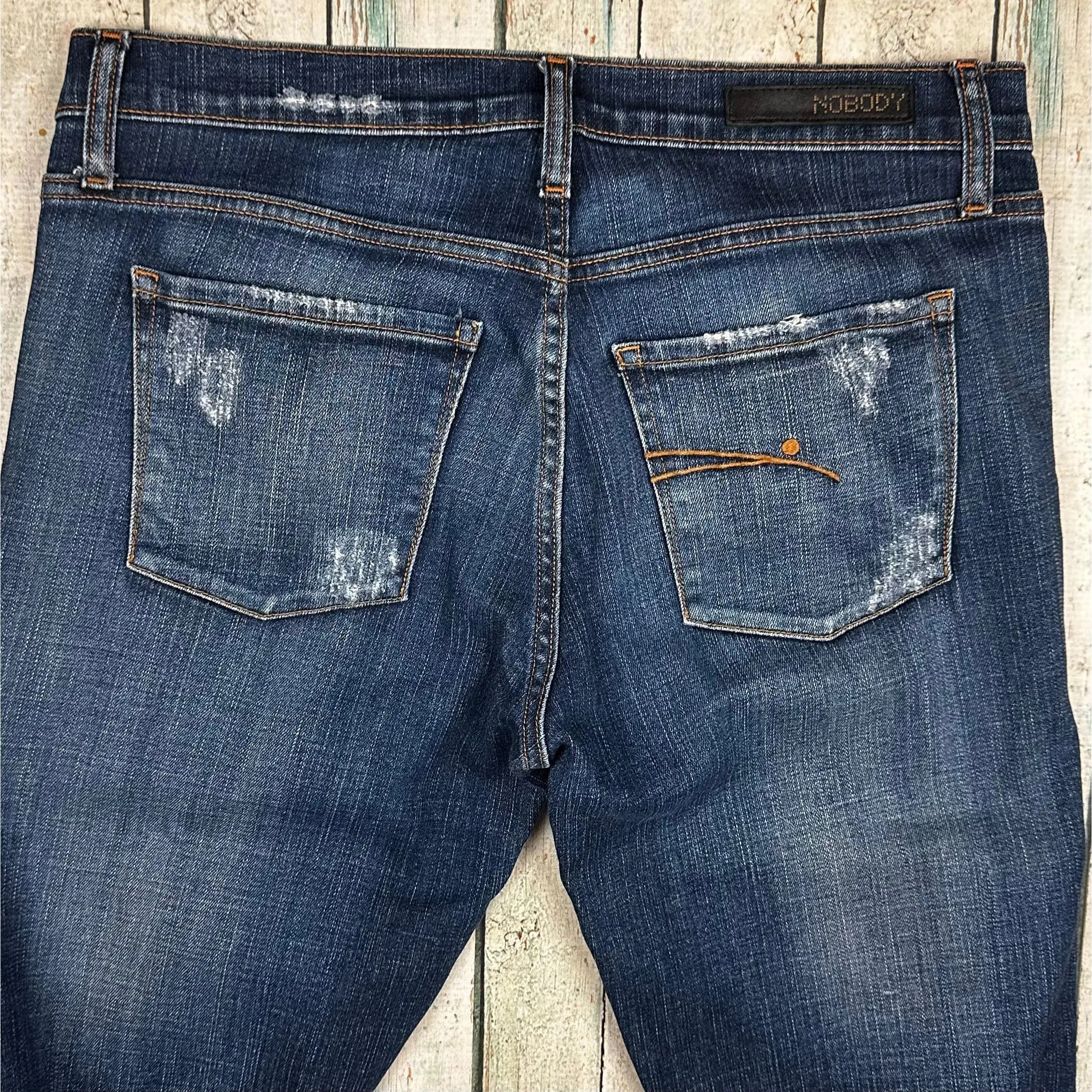 NOBODY Distress Wash Boot Cut Jeans- Size 31