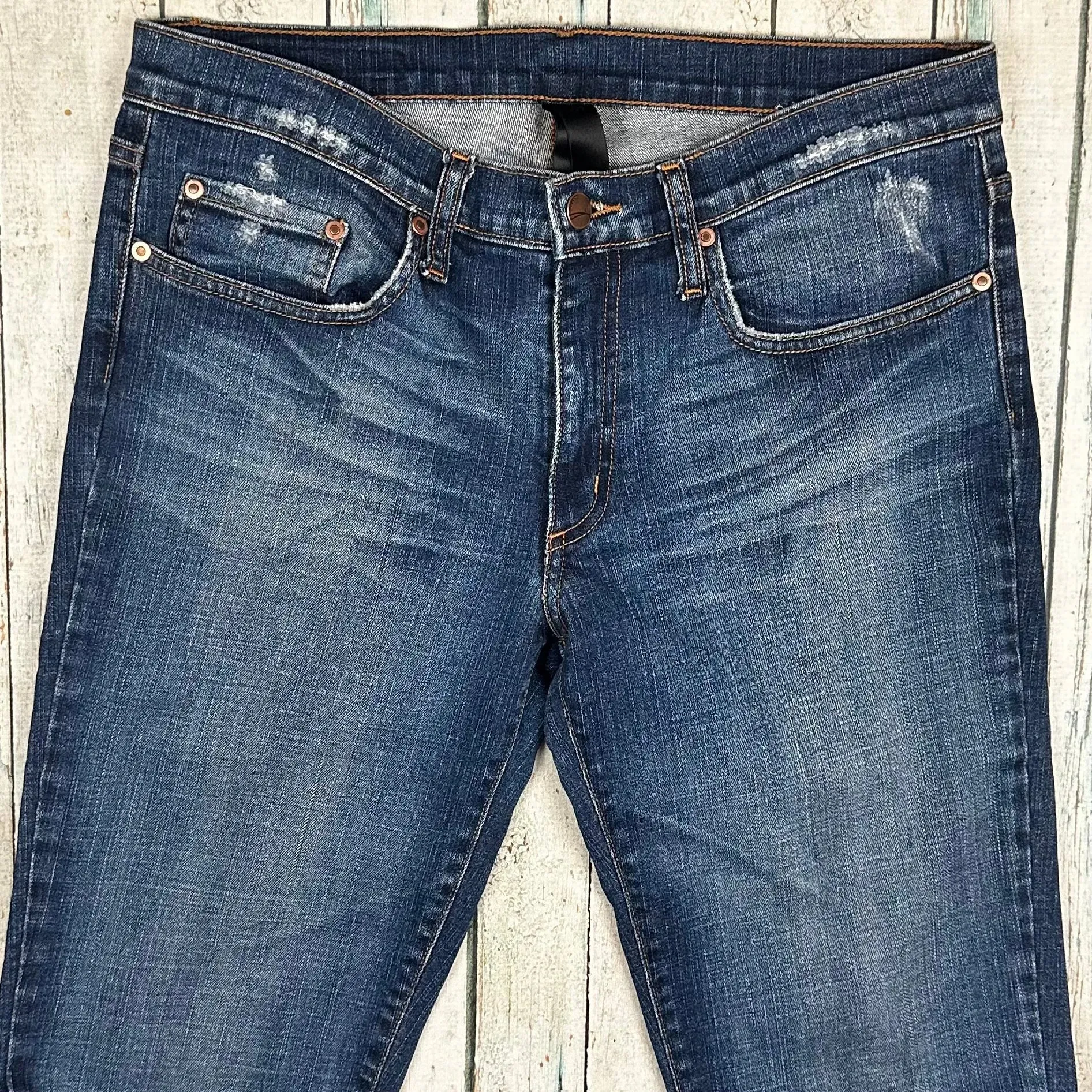 NOBODY Distress Wash Boot Cut Jeans- Size 31