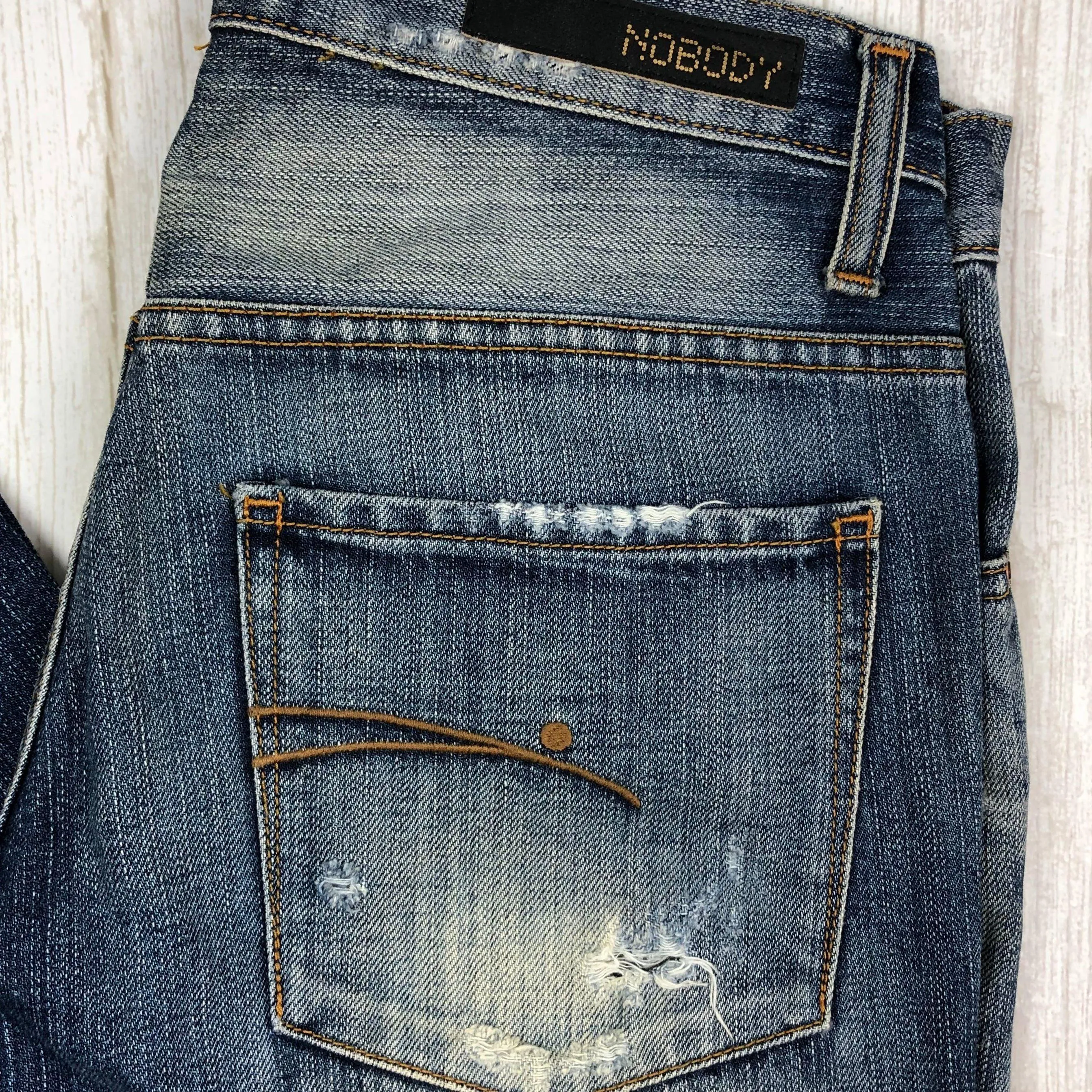 NOBODY Distressed Ripped Jeans- Size 25