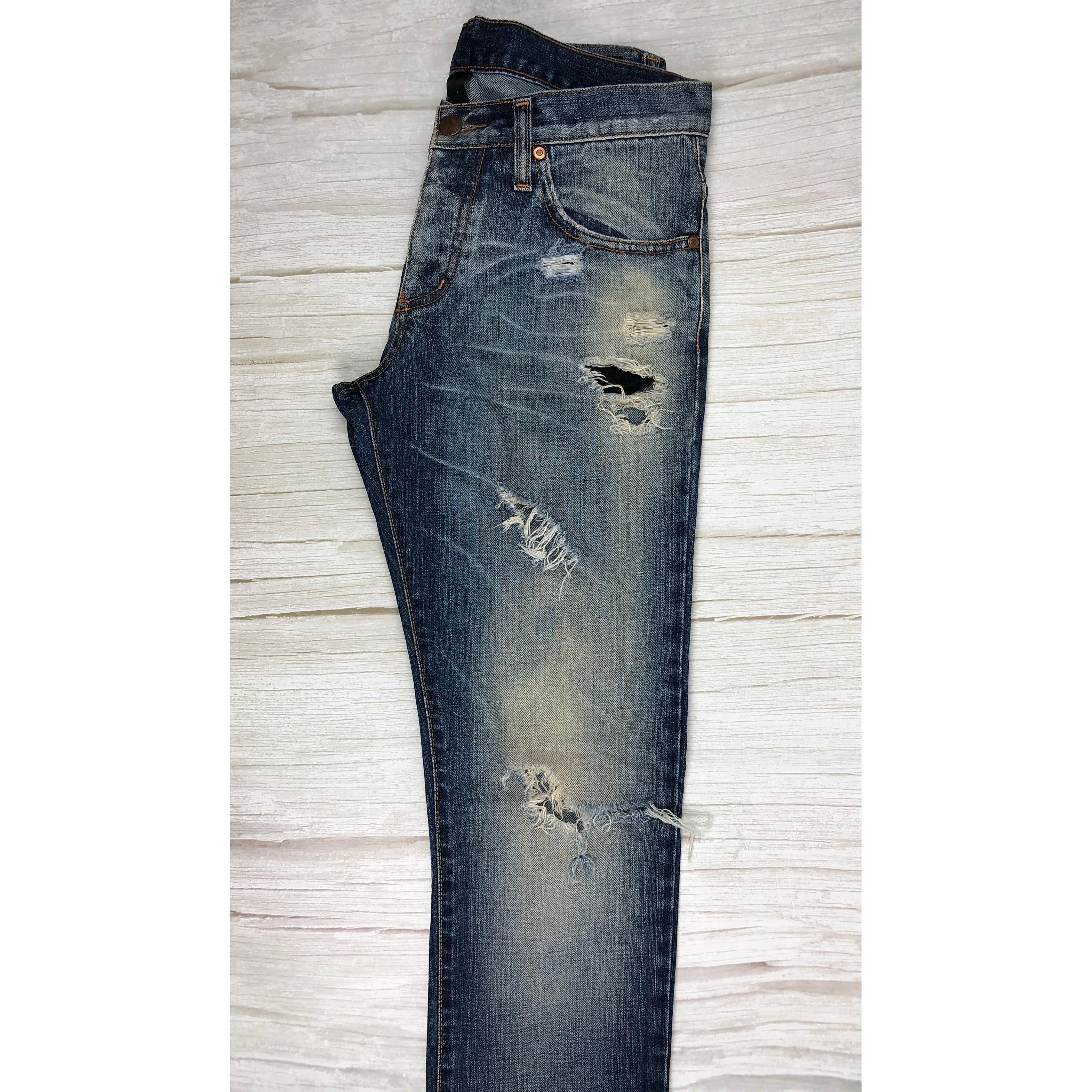 NOBODY Distressed Ripped Jeans- Size 25