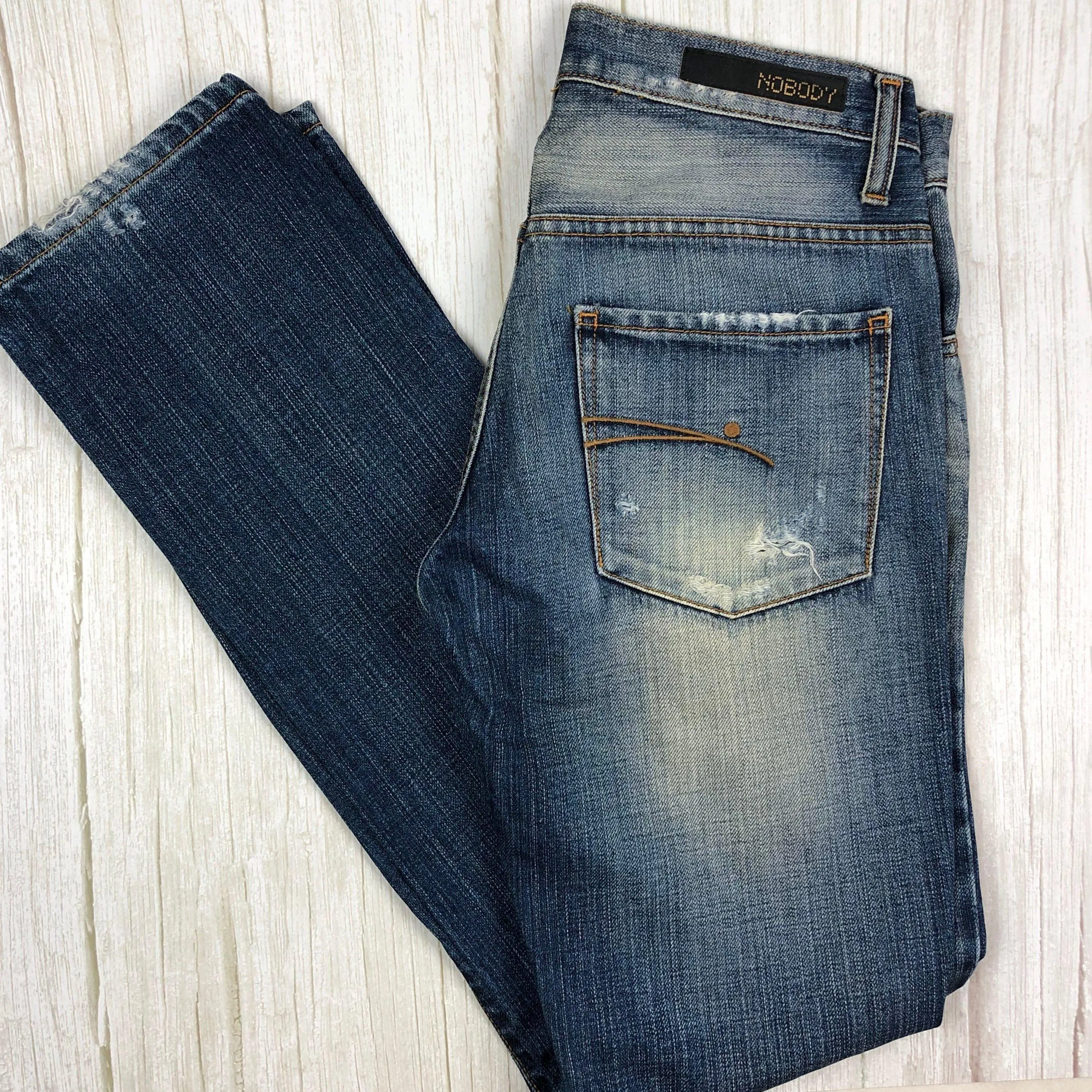 NOBODY Distressed Ripped Jeans- Size 25