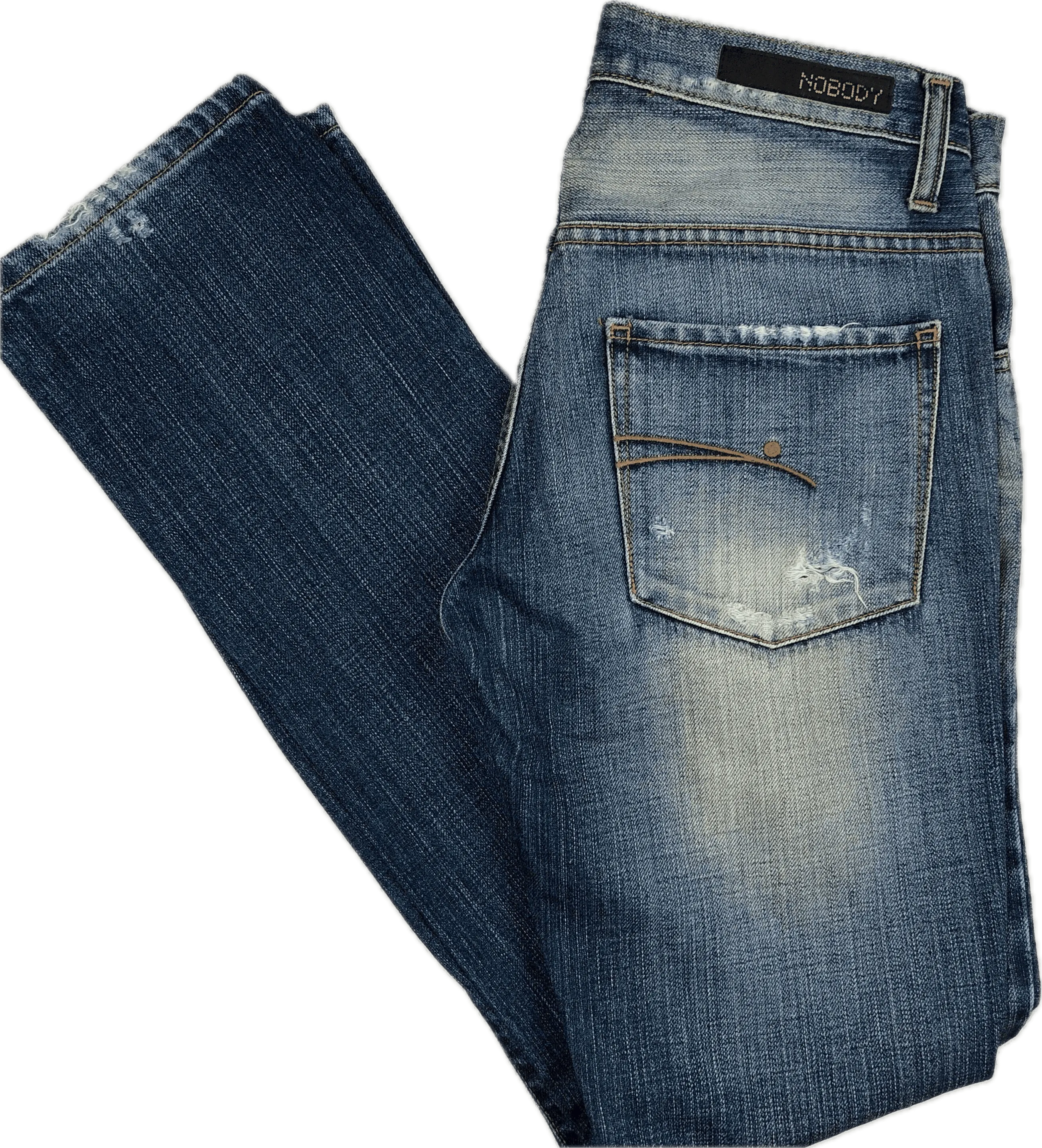 NOBODY Distressed Ripped Jeans- Size 25
