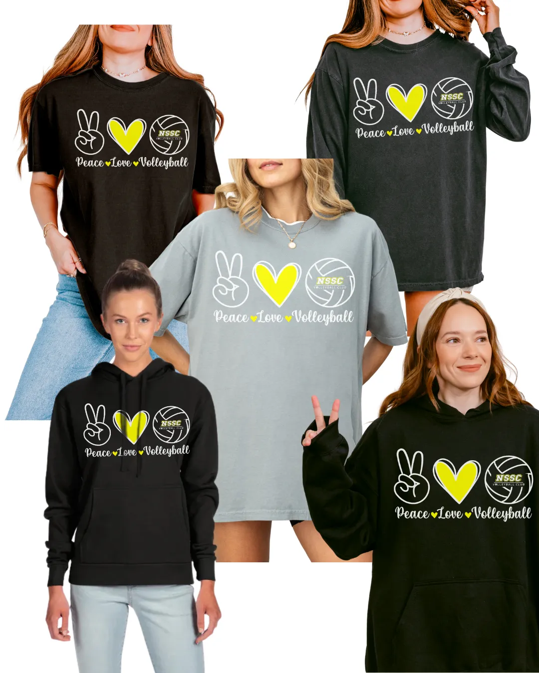 NSSC Peace Love Volleyball - Build Your Own!