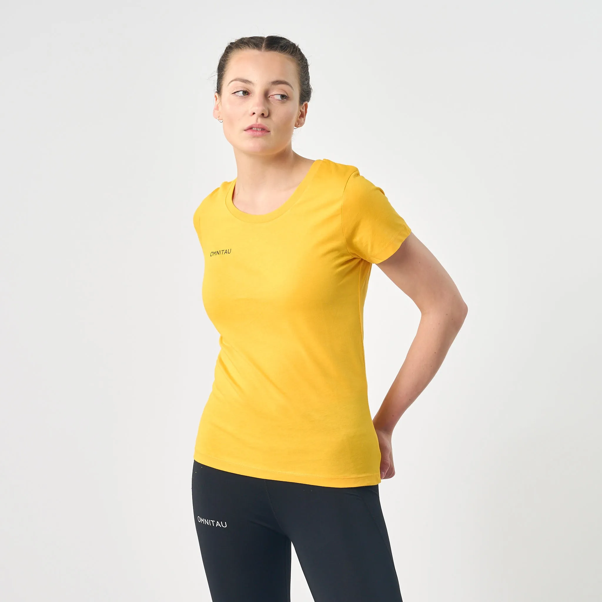 Omnitau Women's Team Sports Organic Cotton T-Shirt - Gold