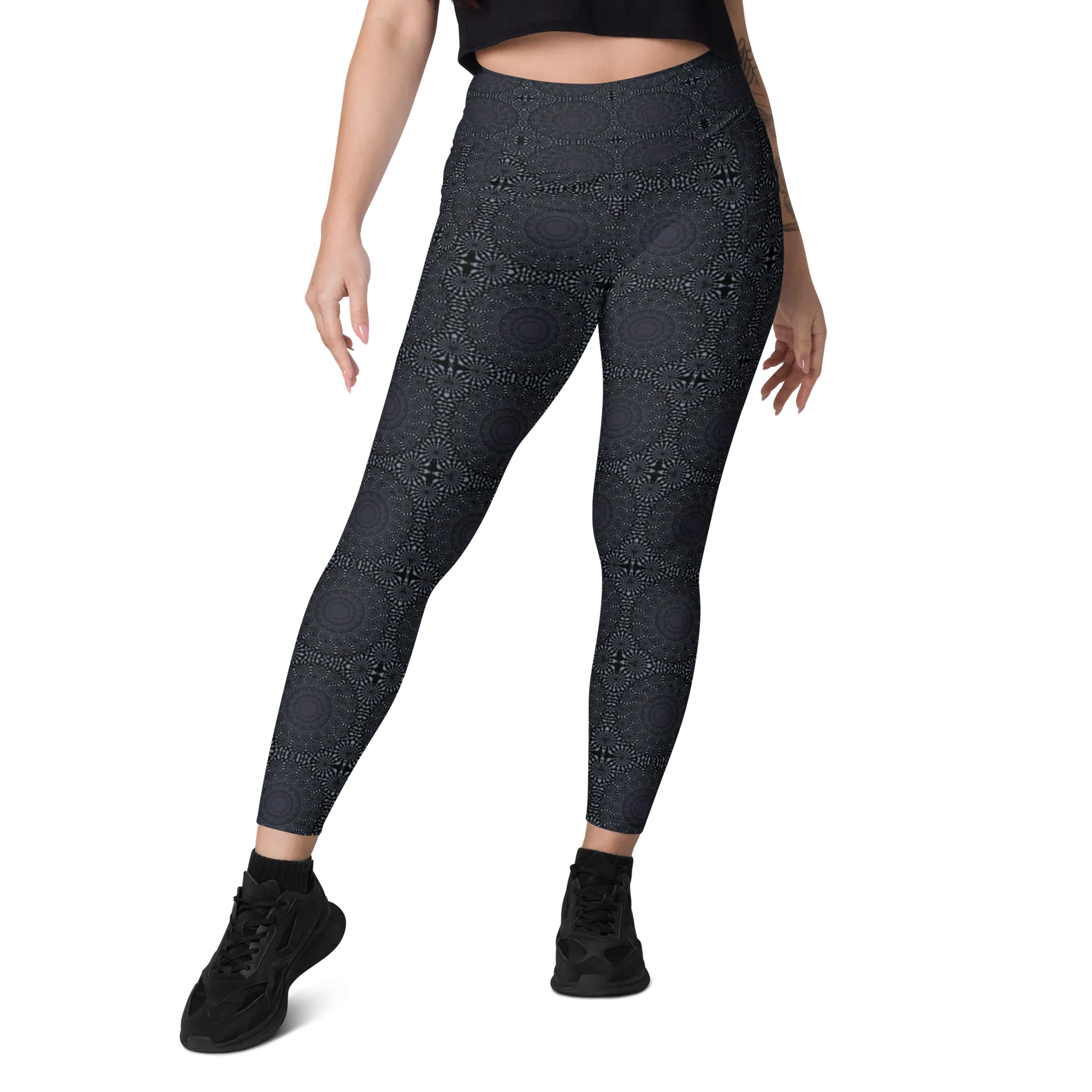 Recursia Desert Dream Leggings With Pockets In Blue