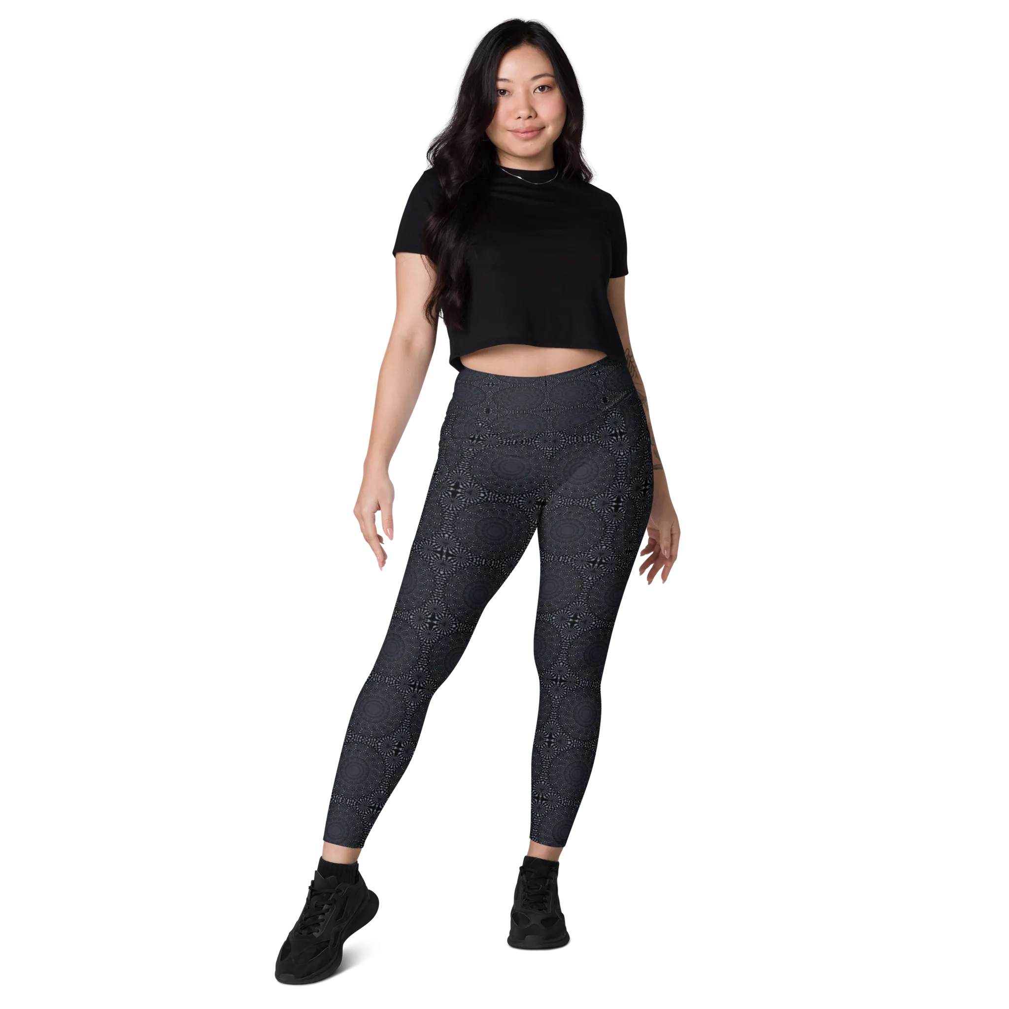 Recursia Desert Dream Leggings With Pockets In Blue