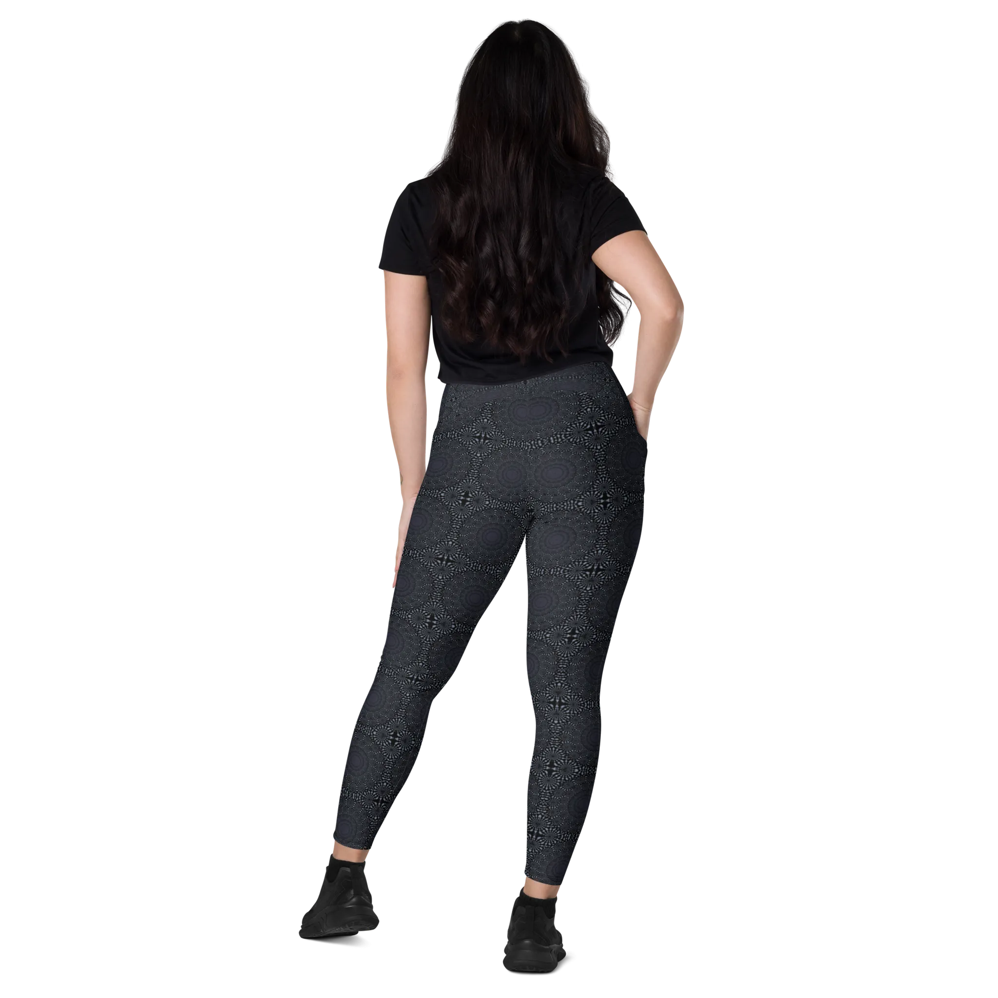 Recursia Desert Dream Leggings With Pockets In Blue