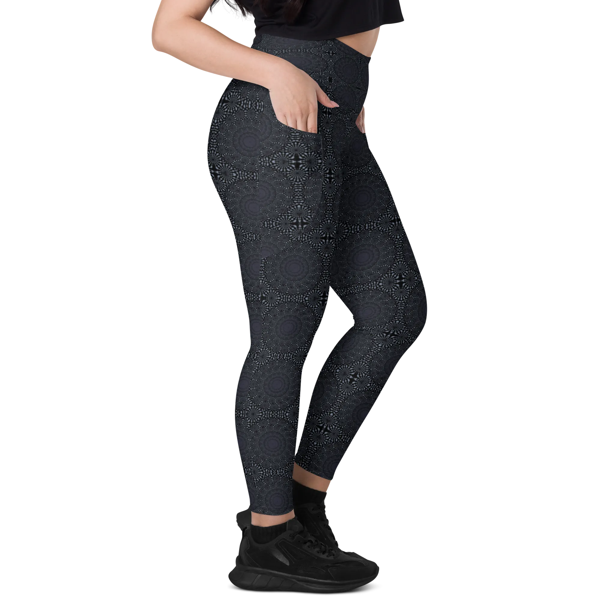 Recursia Desert Dream Leggings With Pockets In Blue
