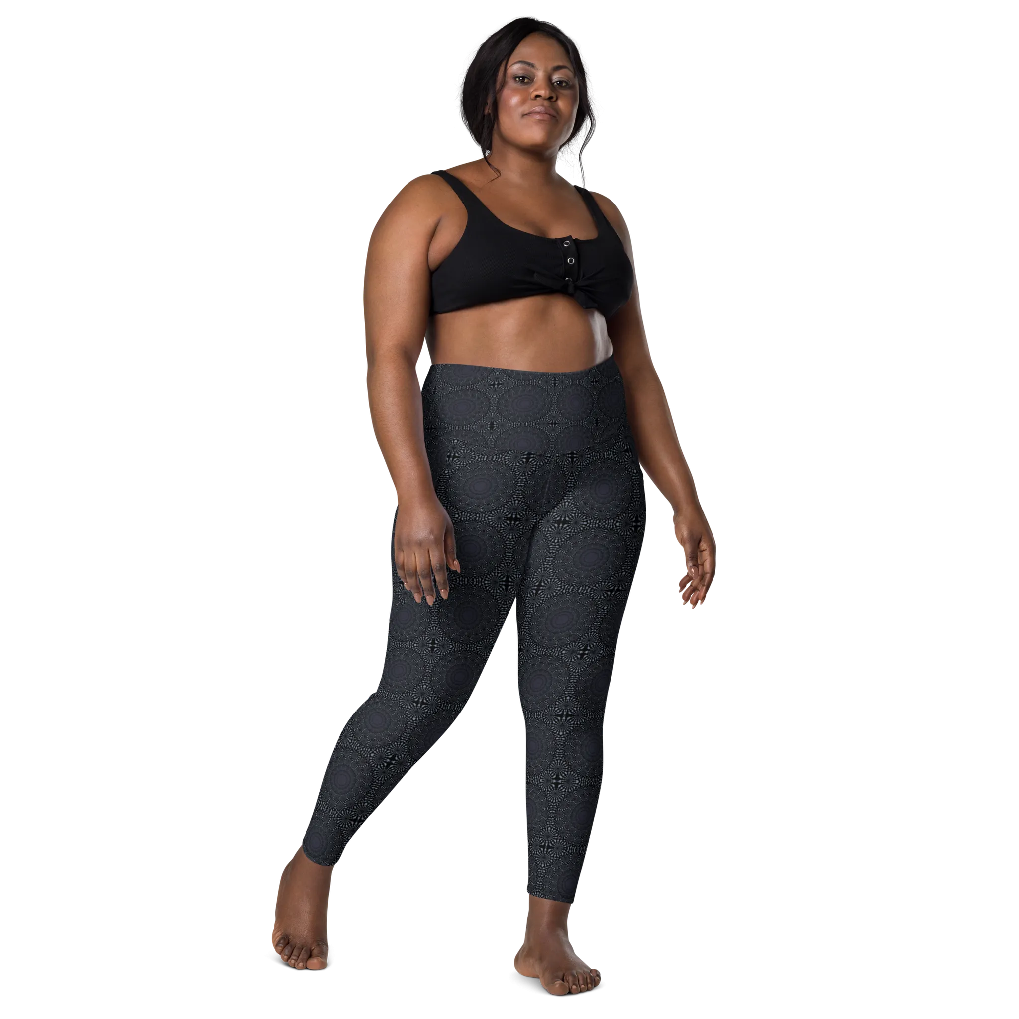 Recursia Desert Dream Leggings With Pockets In Blue