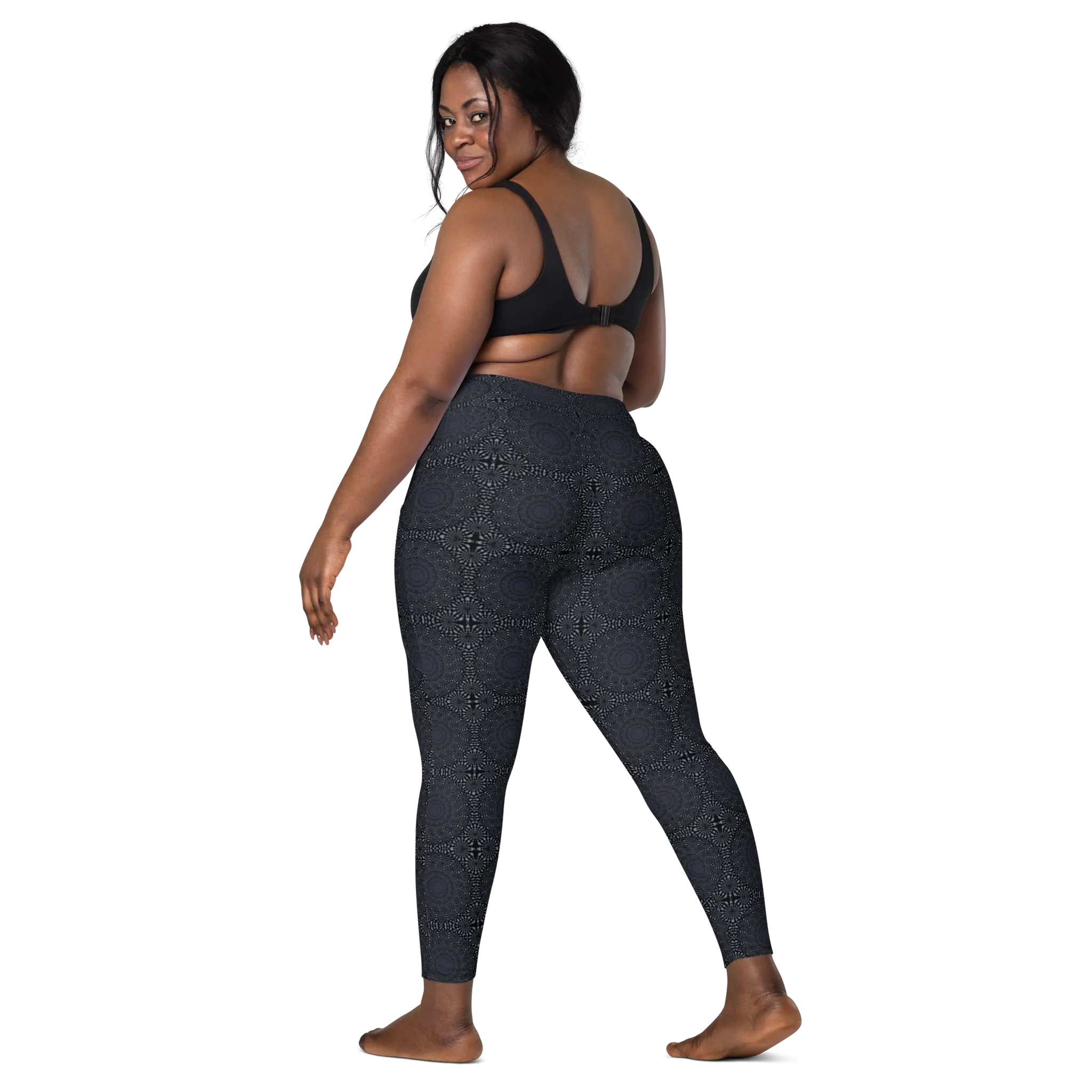Recursia Desert Dream Leggings With Pockets In Blue