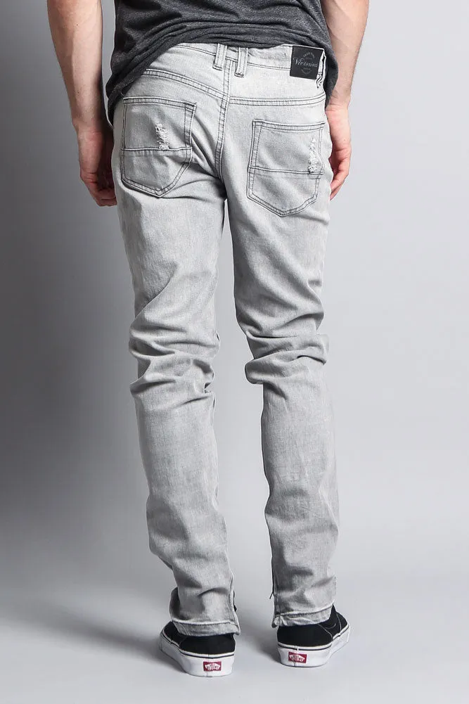 Scribbled Bleach Washed Jeans