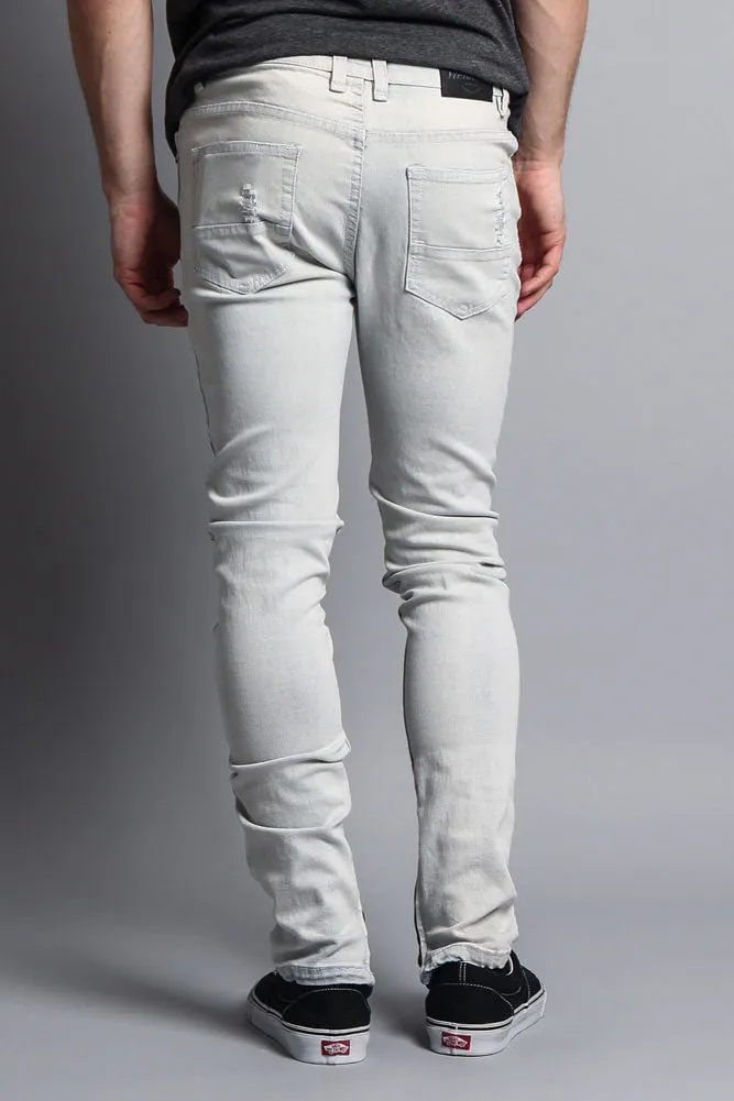 Scribbled Bleach Washed Jeans