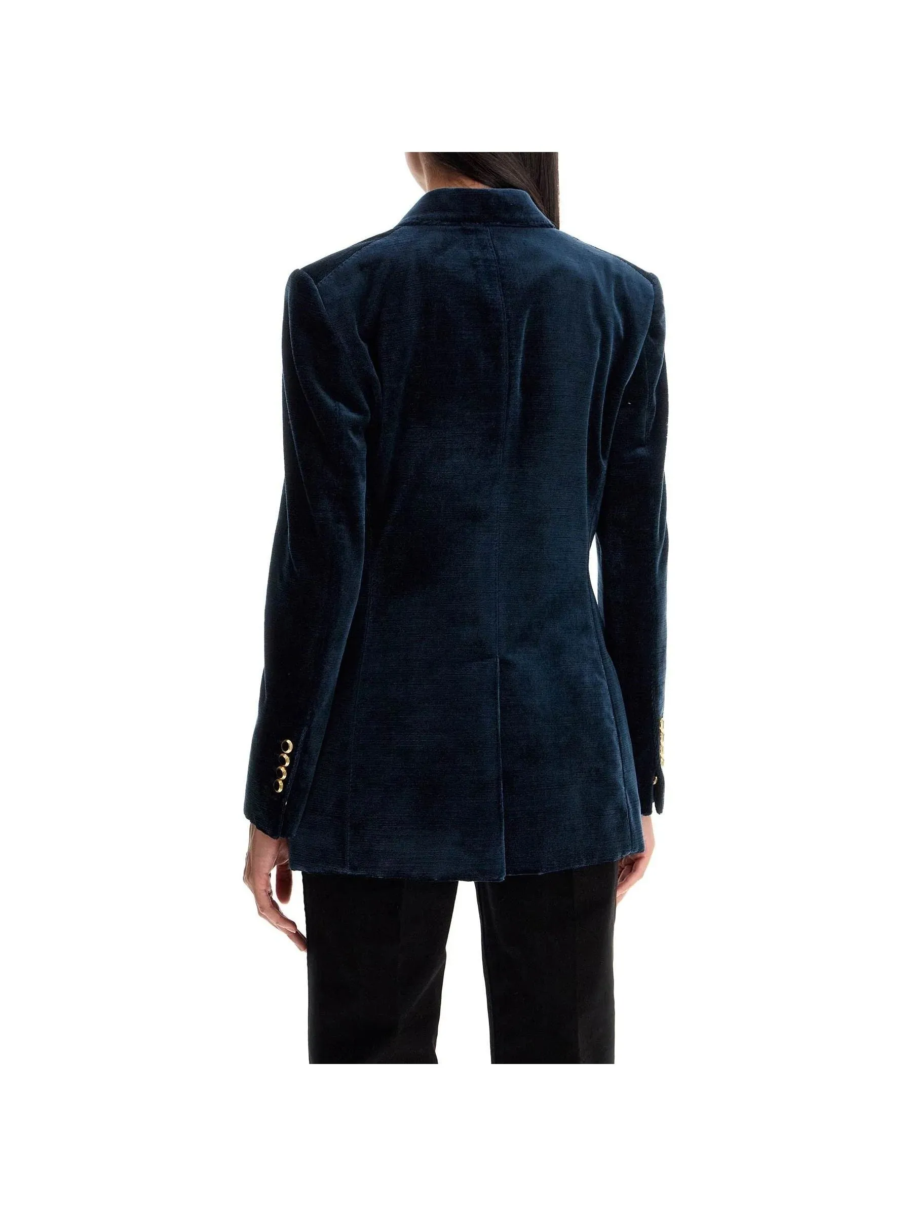 Wallis Velvet Double-Breasted Blazer