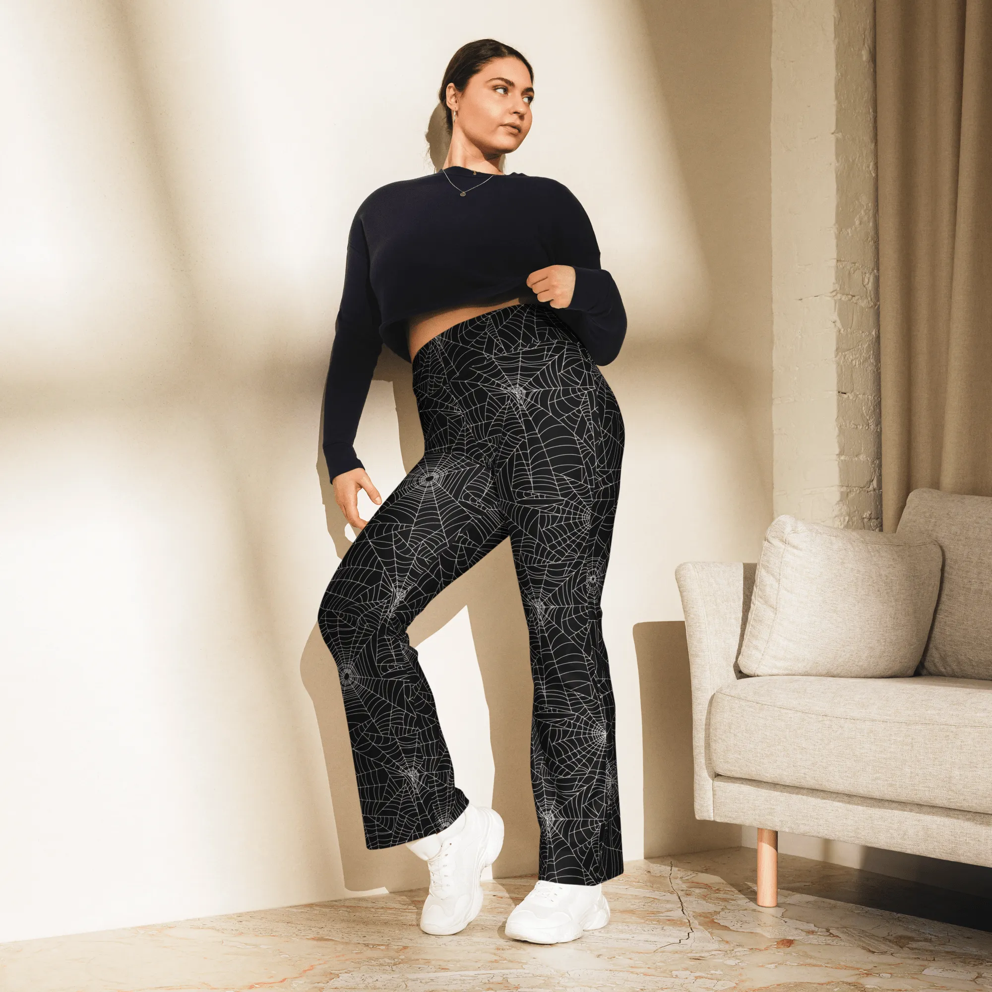 Web Weaver Flare Leggings (READY TO SHIP)
